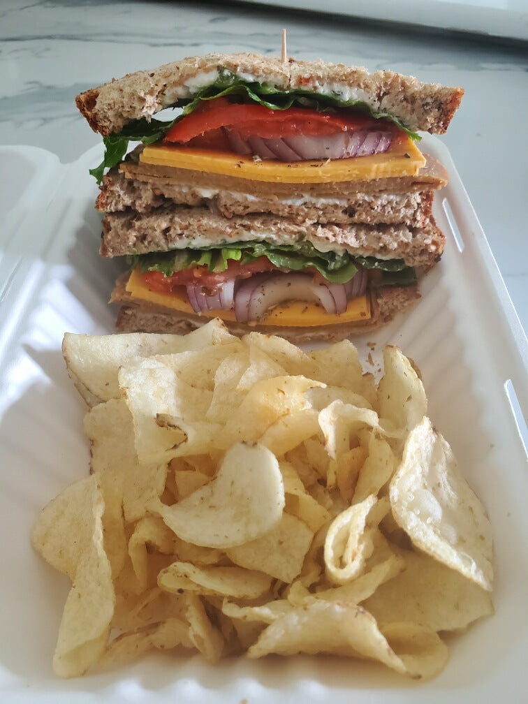 Rustic Deli Sandwich w/ chips & pickle